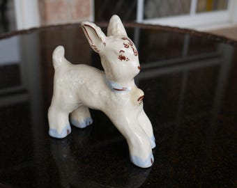 4&quot; Ceramic Lamb Sheep Hand Painted Figurine Vintage