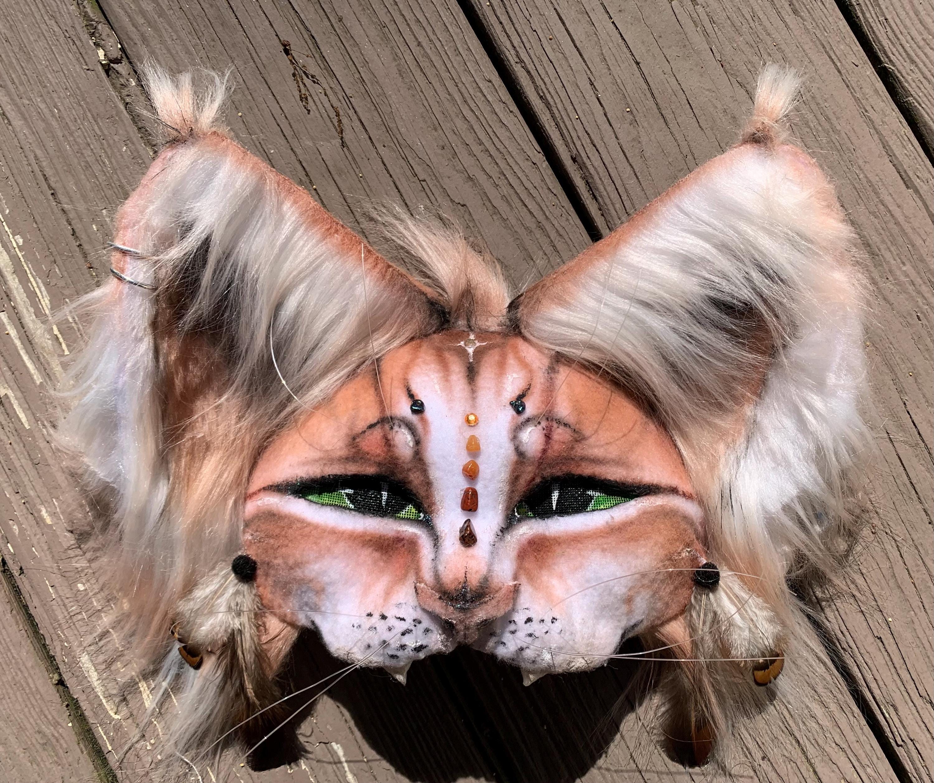 Firestar Cat Therian Mask (Bendable Ears) (READ DESC)