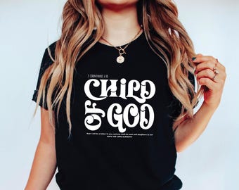 Child of God Shirt, Psalm T-Shirt, Celestial Children's Tee, Inspirational Shirt, Jesus Tee, Faith Tee, Gift Christian Shirt Gift for Friend