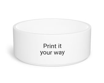 Personalized Pet Bowl: Custom Ceramic Dog or Cat Dish