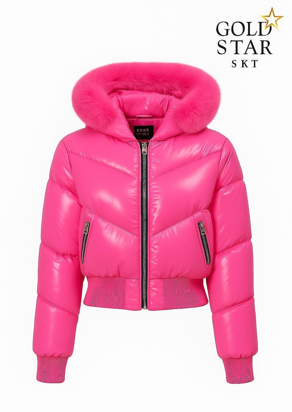Y2k Puffer Jacket With Fur - Etsy