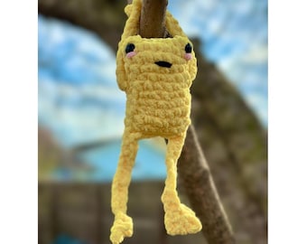 Peluche rana Poptart fatto a mano all'uncinetto