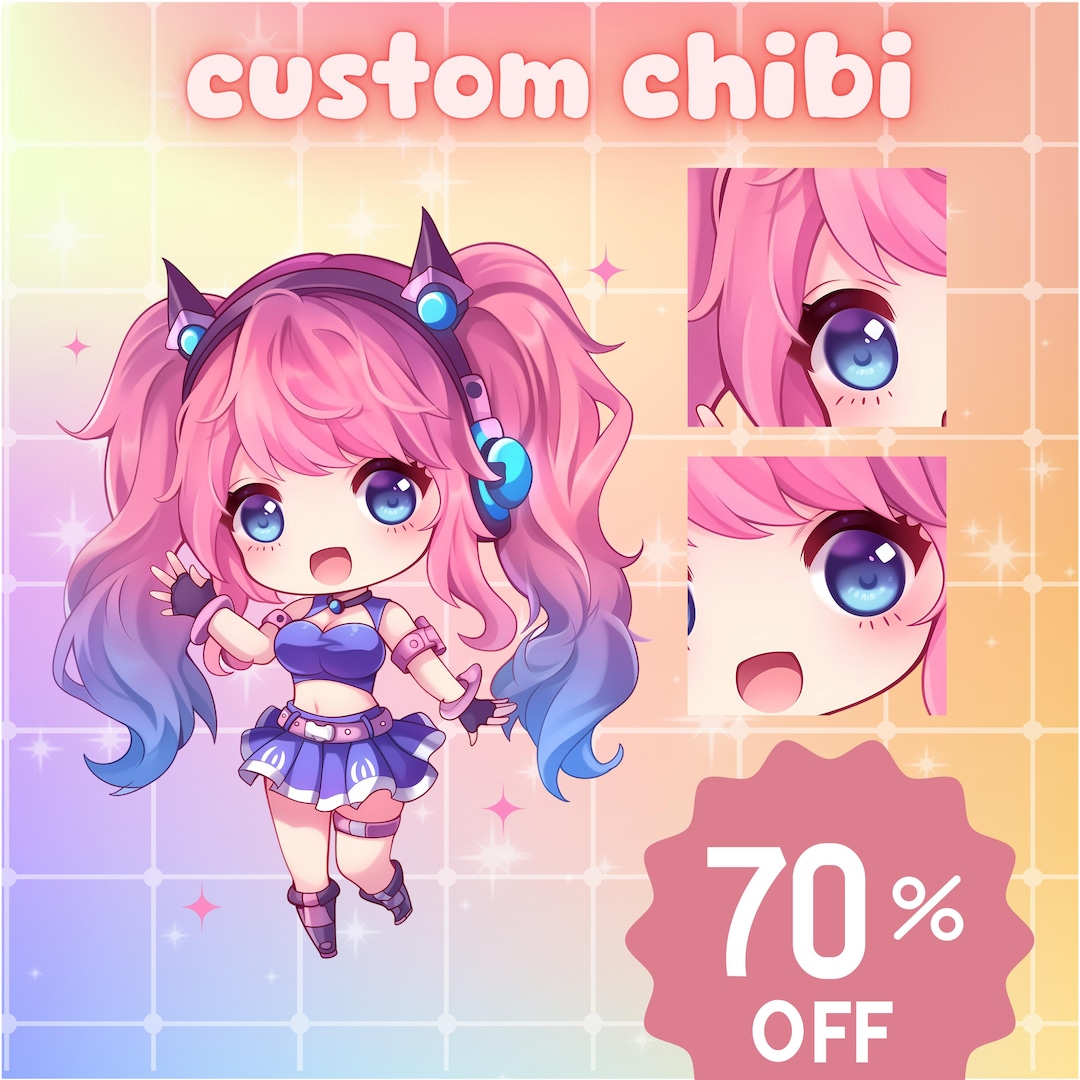 CUSTOM CHIBI | Chibi Emotes, Custom Chibi Commission, Custom Portrait ...