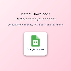 2026 Meal Planner Spreadsheet | Digital Download | Google Sheets