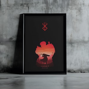 Berserk Poster Anime | Hochwertige Wandkunst | Manga Dekor für Fans & Sammler | Einzigartige Geschenkidee für Anime Liebhaber