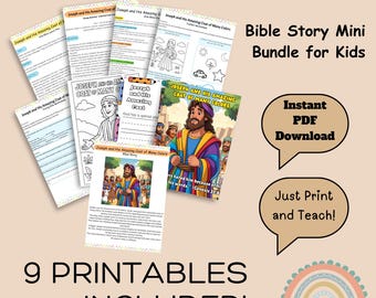 Paquete de historias bíblicas sobre la túnica de José / Plan de lección para niños (descarga en PDF)