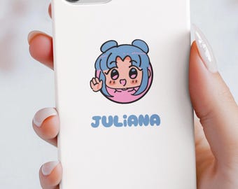 Cute Cartoon Tough Phone Case, Customizable Phone Cover, Gift for Kids, Durable Protection, Cartoon Character Design, Fun Accessory