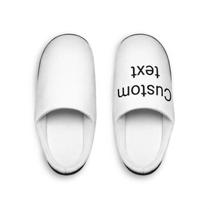 Custom Text Men&#039;s Indoor Slippers, Cozy House Shoes, Personalized Gifts, Home Footwear, Relaxation Slippers, Gift for Him