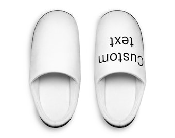 Texto personalizado Chinelos masculinos para ambientes internos, Sapatos aconchegantes para casa, Presentes personalizados, Calçados para casa, Chinelos relaxantes, Presente para ele
