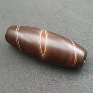 Antikes Unikat Auge Tibet Achat Dzi Perle Amulett 37.5mm