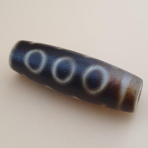 Vintage Himalayan Tibetan Amulet 5 Eye Beads 36.7mm Spiritual Protecation Pendant Ethnic Jewelry