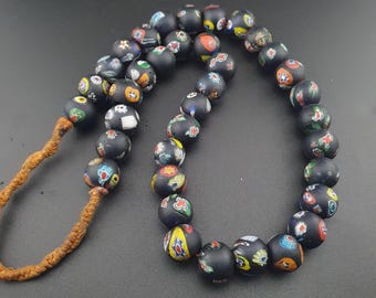 Perle Art Déco Millefiori Japonaise Rare - Années 1930 - État Neuf
