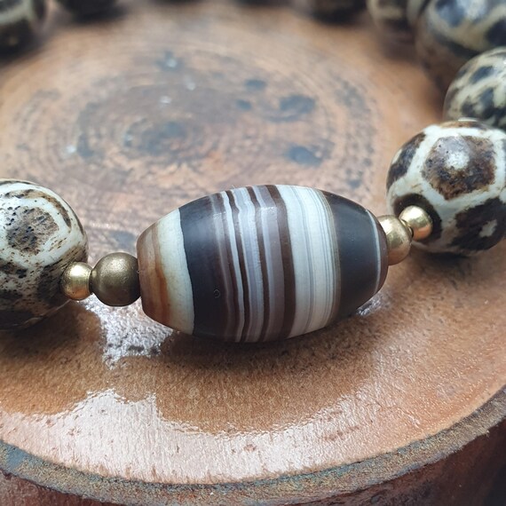 Antique Pumtek Pyu Natural Pattern Suliemani Agat… - image 3