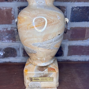 Vintage 1986 Jim Beam Vase Decanter with handles