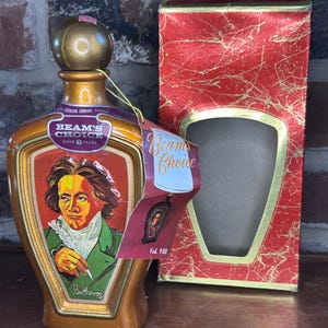 Vintage Jim Beam&#39;s Choice bourbon decanter, &quot;Beethoven&quot; Collector&#39;s Edition series