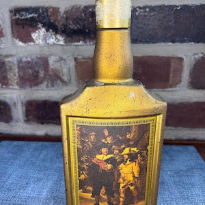 Jim Beam Rembrandt's Night Watch Decanter Beams Choice Empty Whiskey Bottle