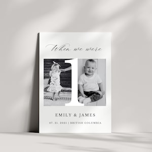 Bordnummerkort för bröllop Bröllopsfoto Redigerbar mall Bordnummerskyltar för mottagning Utskrivbara bordnummerskyltar för mottagning