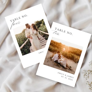 Bruiloft tafelnummers foto's bewerkbare sjabloon tafelnummers aangepaste moderne bruiloft decor canvas sjabloon gepersonaliseerde tafelnummerborden