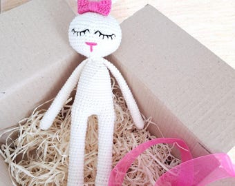 Patrón de crochet conejito dormilón, patrón de conejito amigurumi de crochet