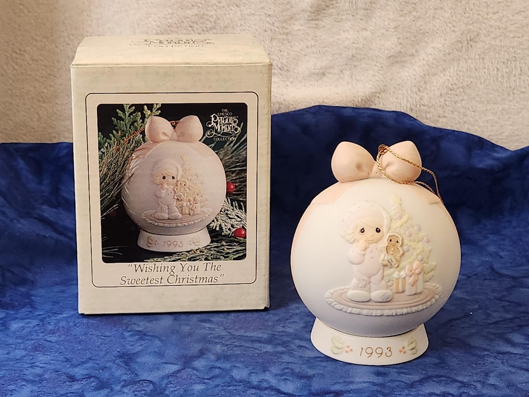 Enesco Precious Moment Christmas Ornament "wishing You the Sweetest ...