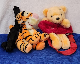 Disney Plush Winnie the Pooh Fanny Pack or Tigger Mini Coin Backpack, Gift for Christmas, Gift for Lover, Gift for Child, Gift for Birthday