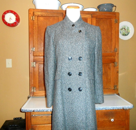 Vintage Maxi Coat Women's Coat Long Wool Coat Size