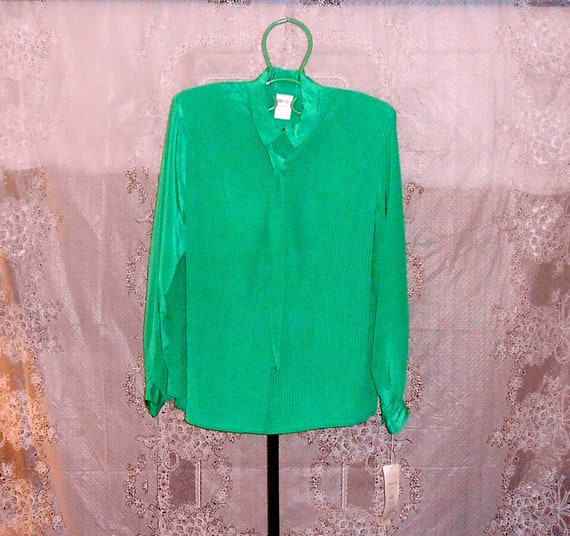 dressy green blouse