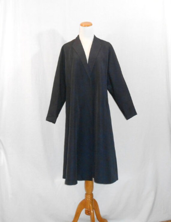 1950's Opera Coat Blue Gaberdine Coat