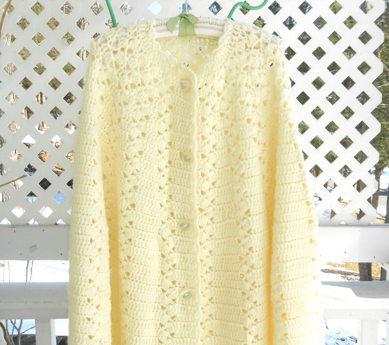 Crochet Sweater Crochet Cape Sweater Cape image 3