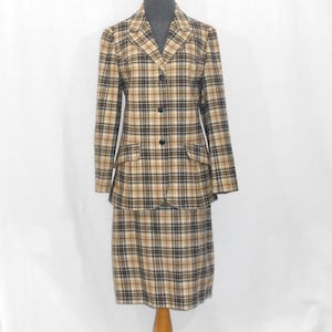 3 Piece Suit Vintage Pendleton Skirt Set Wool Suit Women Skirt Outfit Size 13