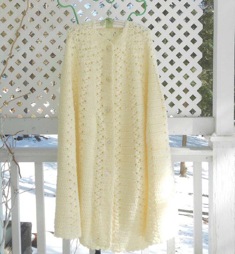 Crochet Sweater Crochet Cape Sweater Cape image 2