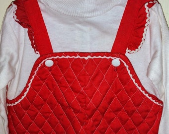 Toddler Girl's Overalls Girl's Romper Quilted Overalls