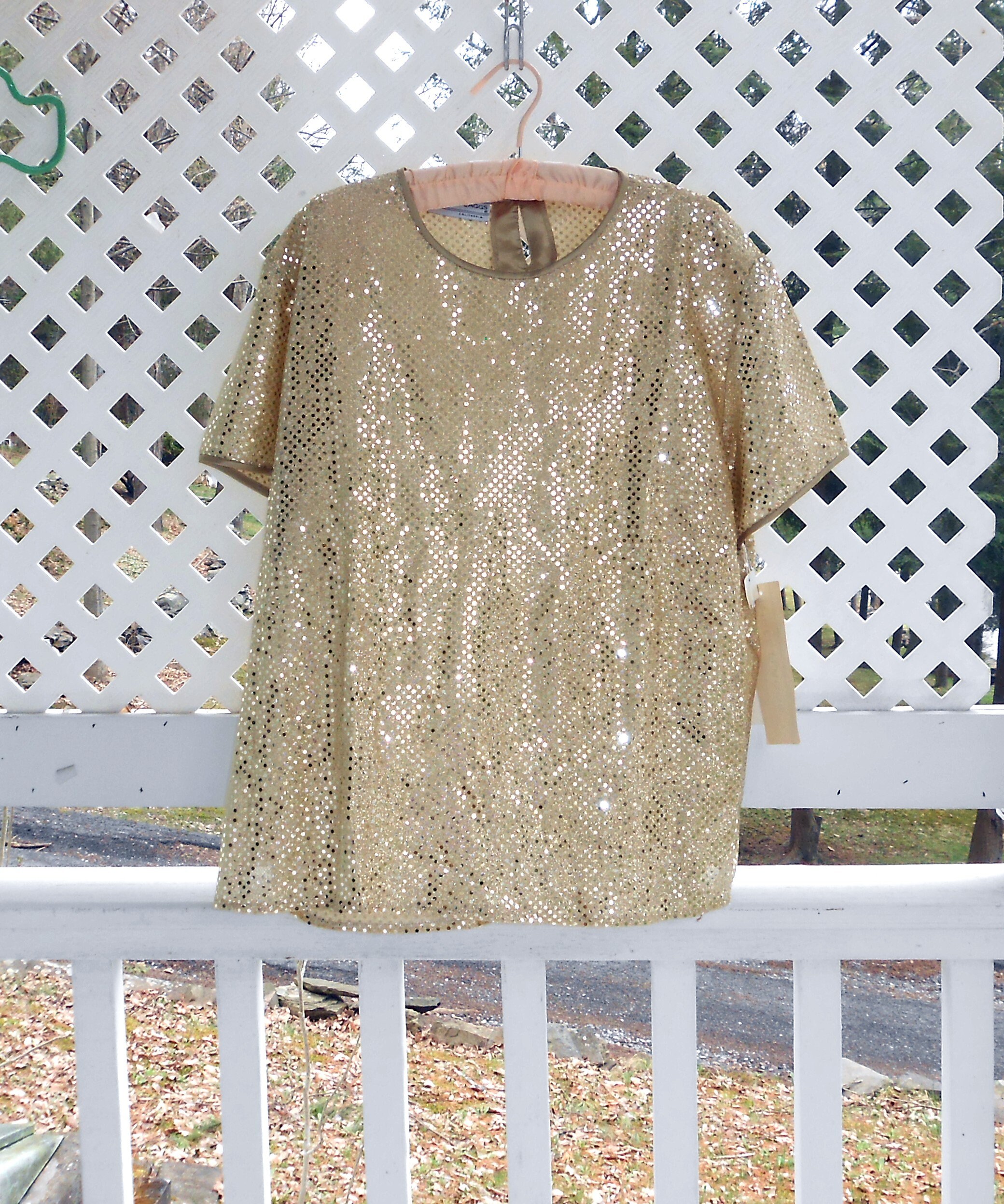gold dressy blouse