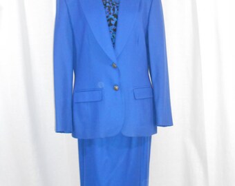 Women's Suits Wool Skirt Suit Pendleton Wool 3 Piece Suit Women Size 12