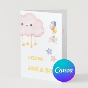 Tarjeta de cumpleaños editable en Canva. Personaliza el mensaje y ya sólo tienes que imprimir en una cartulina y felicitar a esas personitas