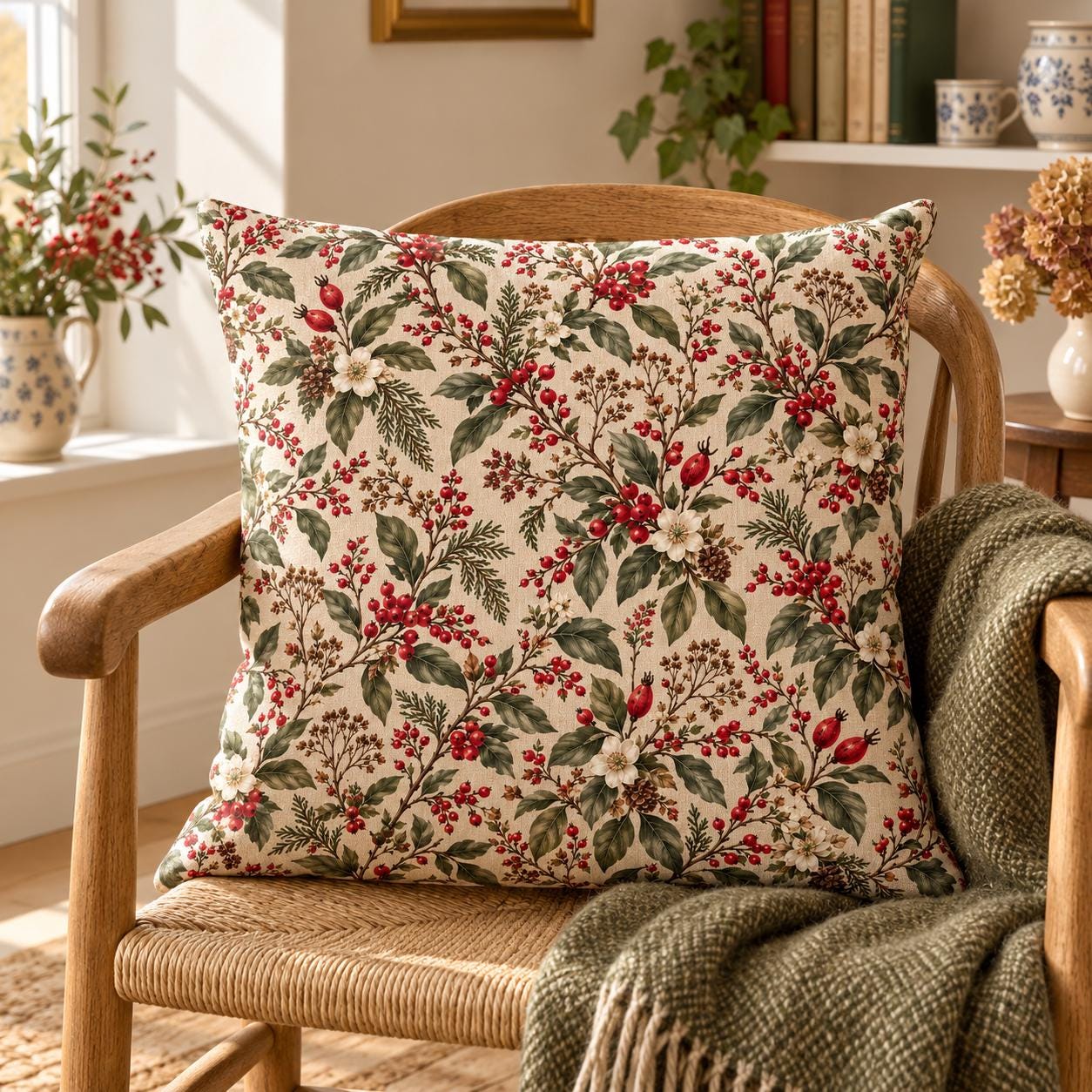 Kissen im englischen landhausstil
