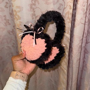 Crochet Heart Earmuffs