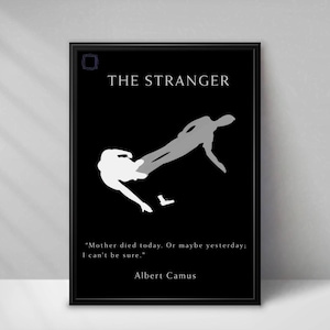 Albert Camus, The Stranger Quote Prints, Selection of 3 quotes, Philosophy & Literature Posters A3