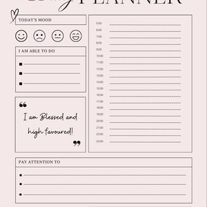 Affirmation Daily Planner