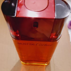 Eau de toilette MUST de Cartier by Cartier 100 ml / 100 ml, une rareté fabriquée en France ! Produit discontinué vintage rare, Nouveau