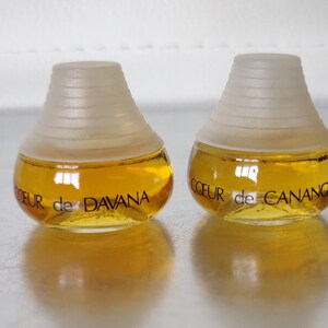 Collectible Cœur de Cananga+Cœur de Davana by Franka M. Berger  Perfume Miniatures x3ml/1.0 oz Discontinued Vintage VERRY Rare France