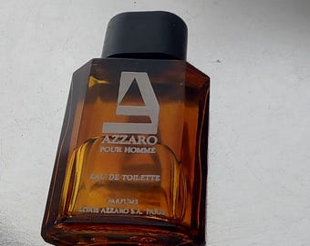 Azzaro pour Homme Azzaro da collezione da uomo Eau de Toilette EDT 7 ml / 0,25 once vintage MINIATURE Fuori produzione Rarity mini Profumo
