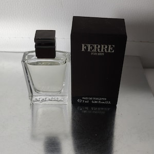 Collectible Perfume Miniature Ferre for Men Gianfranco Ferre Parfum edt 7ml/0.24 fl. oz, Vintage mini Splash for men, *Discontinued!* , New