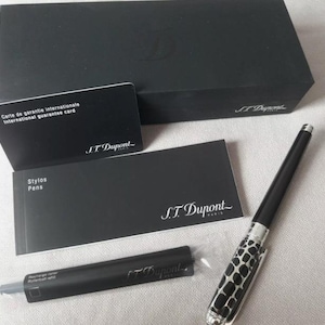 Penna a sfera S.T. Dupont Line D Dandy, Duo Tone, Media, D-412121 M, Nuova nella scatola, vintage, rarità molto rara, Fuori produzione, regalo di nozze per fidanzato