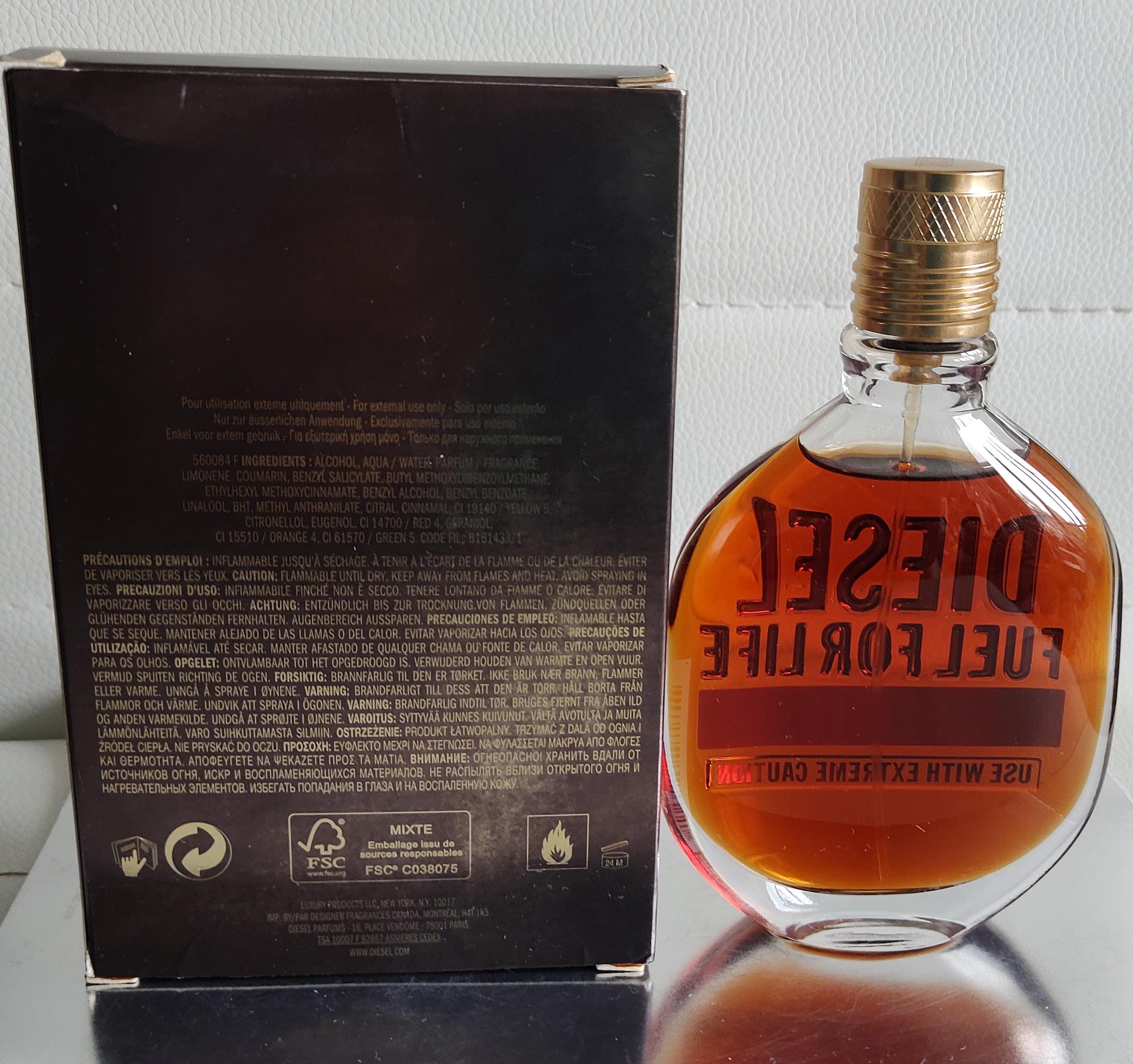 DIESEL FUEL FOR LIFE 75ML 香水(男性用) Diesel Fuel for Life (WITH POUCH) by Diesel for Men Eau de