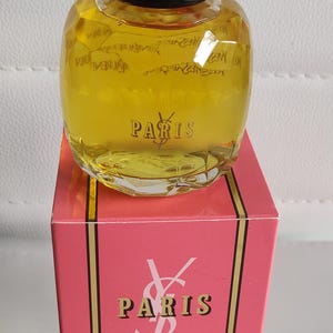 Yves Saint Laurent Paris for women YSL Eau de Parfum 2.7 fl.oz/ 75 ml, Discontinued Vintage Rare Rarity Perfume, Paris France Gift Idea, New