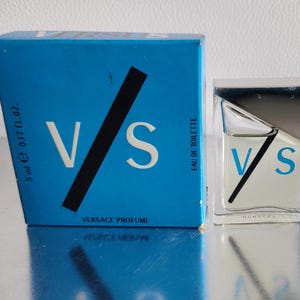 Collectible Perfume Miniature V/S Versus - Versace MINIATURE perfume (2000) edt 5ml/0.16 fl.oz, Vintage mini parfum Splash Discontinued New