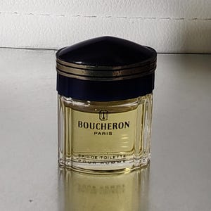 Collectible Boucheron Pour Homme Eau De Toilette MINIATURE EDT - 5ml / 0.16 fl.oz Splash,  *Discontinued* Vintage  Rarity mini Perfume