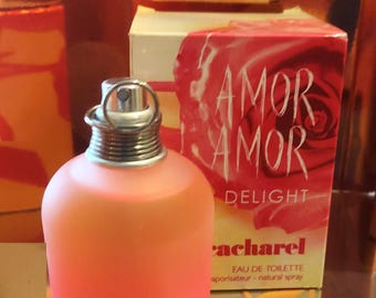 Amor Amor Delight de Cacharel Eau de Toilette EDT 100ml 3.4 Fl. Oz. Perfume de mujer, raro, vintage, descatalogado. Ideal para regalar en el Día de la Madre.