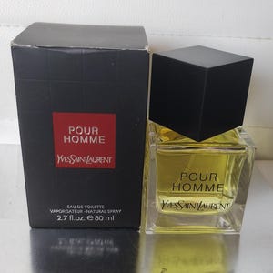 Yves Saint Laurent pour homme La Collection YSL Eau de Toilette  EDT 2.7 fl.oz/ 80 ml Discontinued Rare Perfume, Paris France Gift Idea, New